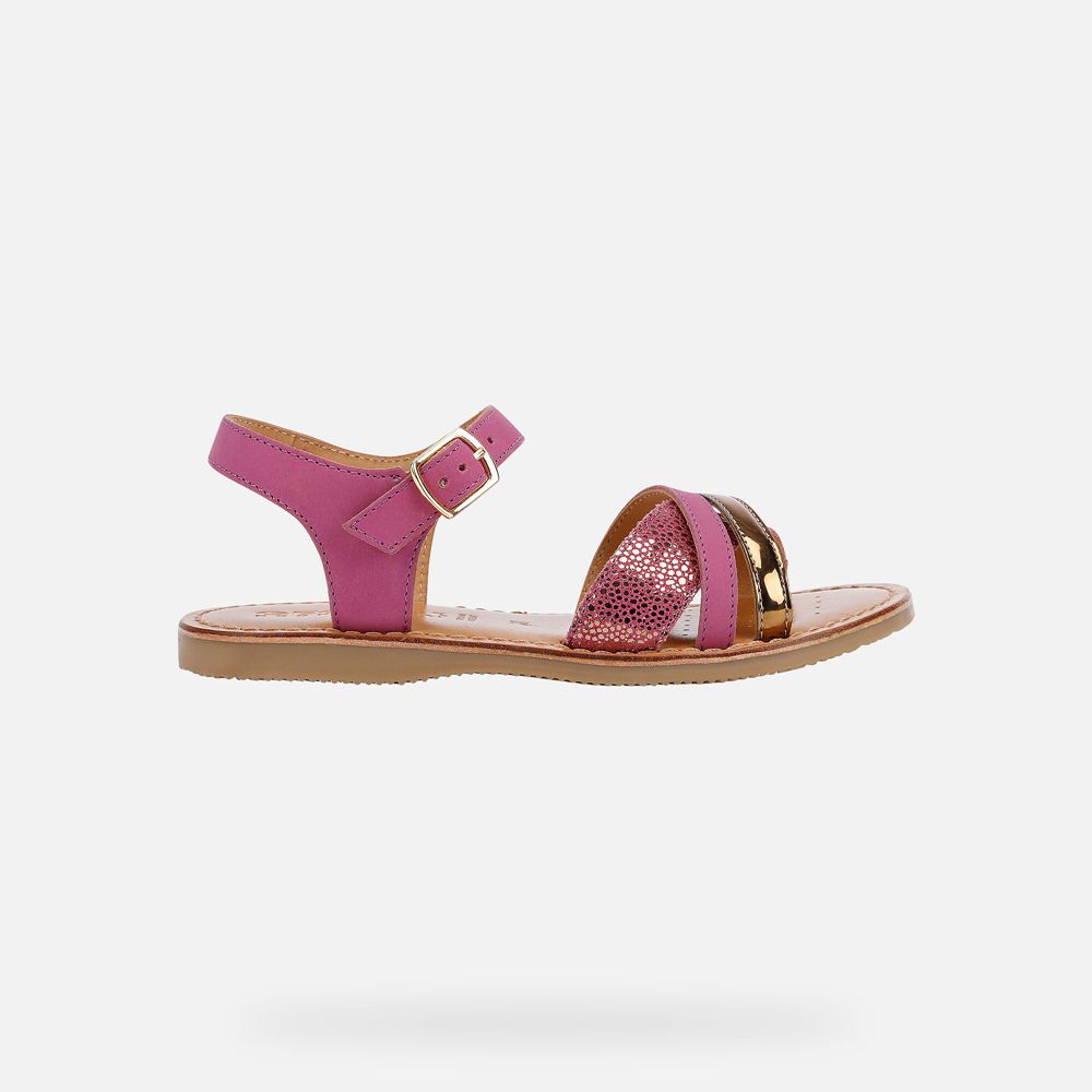 Geox Sandals Pink Eolie - Geox Girls Shoes - AWRDSJ680